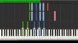 Frank Ocean ft Earl Sweatshirt - Super Rich Kids (Piano tutorial) [Synthesia]