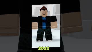 Evolution of my friend roblox characters