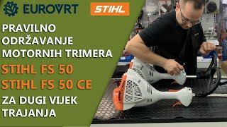 Kako održavati i koristiti Stihl FS 50 / FS 50 C-E Motorni trimer / kosu / flaksericu