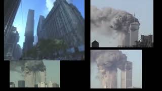 12 Angles of South Tower being hit (Sync) 9/11 meme included #911 #trending #twintowers