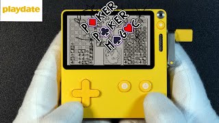 Poker Poker Magic Panic Playdate Handheld Gameplay