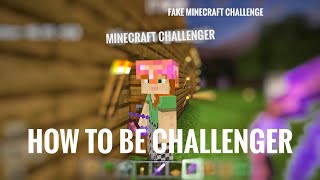 How to be Minecraft Challenger.(Minecraft but we can't touch ground.