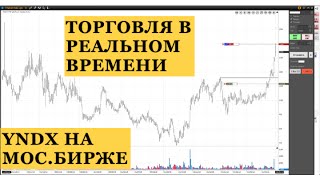 Торговля акциями в режиме онлайн на МосБирже. Сопровождение позиции по YNDX