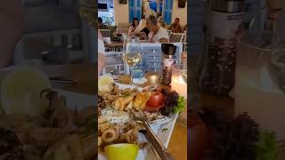 Dinner in Crete Greece #foodie #life #fun #food #shorts #lifestyle #travel #seafood #vacation #crete