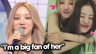 g-idle yuqi reveals she's a big fan of yunjin (they're besties)