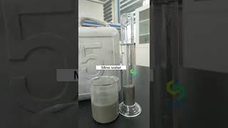 Effect of flocculation separation of mine water after using secco polyacrylamide