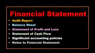 Financial Statement | Part of Financial Statement