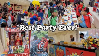 The Best Party Ever! 🎉  #SuperHeroes 🦸   🦹‍♀️  🕸 #GurEats