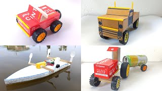 සුපිරි වැඩ 4ක් එක දිගට බලමුද | 4 Amazing Easy Toy ideas Compilation | Awesome ideas | Diy tech hub