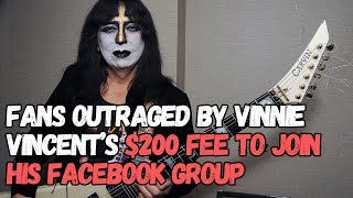 Fans Outraged By VINNIE VINCENT’s $200 Fee To Join His Facebook Group