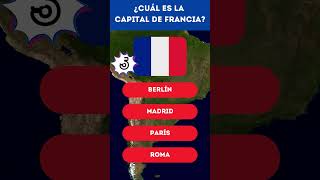 ¿Sabes cuál es la capital de Francia? 🇫🇷✨ #Shorts #Quiz