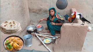 village life| aloo chicken recipe in the village life style