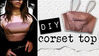 DIY Corset Top & FREE PATTERN | Sew with Me || Demi Bo Bemi