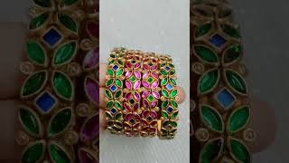 silkthreadbangles DM for order 8610663856#silkthreadbangles #wedding #shortsvideo #kundanstones