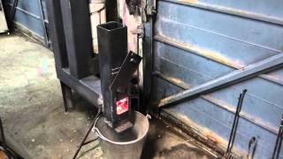 DIY rocket stove wood pellet space heater MK3 No.9