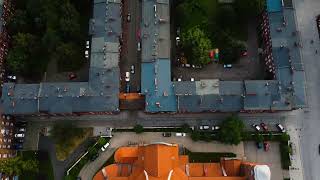 Katowice, Nikiszowiec 2023. Dron Dji mini 2