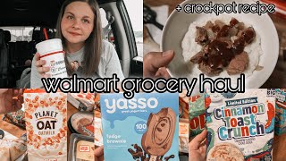 WALMART GROCERY HAUL 2022 + MEAL PLAN || EASY CROCKPOT DINNER RECIPE