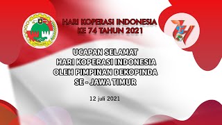 HARI KOPERASI INDONESIA KE 74/2021