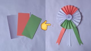 Republic Day Craft|Tricolour Badge|Shivam Art & Craft