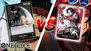 Ace v. Rob Lucci | One Piece TCG [OP-03] Play-Testing Gameplay