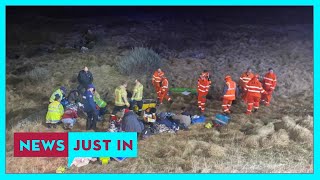 Dozens of children and teachers rescued after school bus crash in Snowy Mountains