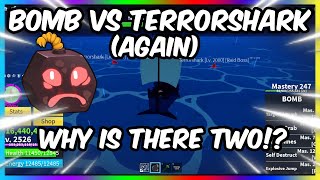 BOMB VS TERRORSHARK (AGAIN) | Blox Fruits