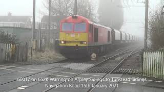 Misty Freight Trains at Navigation Road