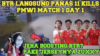 JEHA BOOSTING BTR AUTO PANAS BOS 11 KILLS #2 HAMPIR WWCD - PMWI PUBG MOBILE 2021 MATCH 1 DAY 1