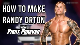 How To Make RANDY ORTON In AEW Fight Forever (CAW Formula)