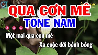 Karaoke Qua Cơn Mê Tone Nam Dm || Nhạc Sống Mới || Karaoke Tuấn Kiệt