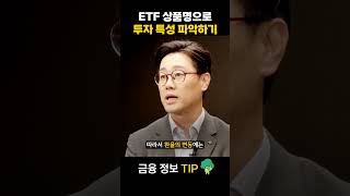 ETF 상품명으로 투자 특성 파악하기