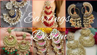 Latest traditional earrings design | beautiful earrings design 💕 for party 🌺 ,wedding 🌹