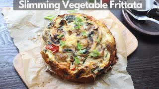 Slimming world Spinach Mushroom Frittata | Healthy weight loss breakfast recipes