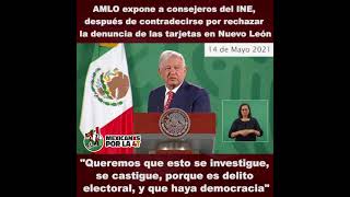 Amlo expone a consejeros del INE