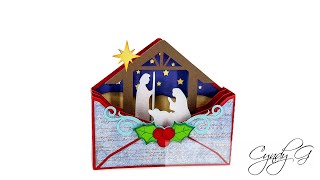 Nativity Envelope Box Card SVG Assembly Tutorial