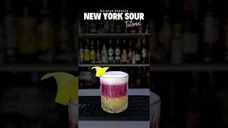 Cóctel New York Sour 🗽 - Tutorial Bartender #GarnishEventos