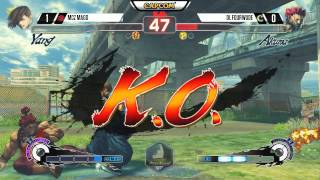 Mago (Yang) vs DL Fourwude (Akuma) - CEO 2015 USF4 - 720p 60fps