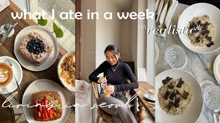 living alone in seoul | what I ate in a week working full time *VERY REALISTIC*