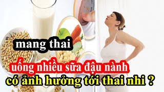 MANG THAI CÓ NÊN UỐNG NHIỀU SỮA ĐẬU NÀNH không ?