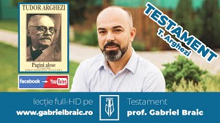 Testament de Tudor Arghezi - comentariu sigur BAC 2021