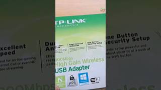 UNBOX del adaptador USB inalámbrico de alta ganancia TPlink TL-WN822N 300 Mbps #shorts