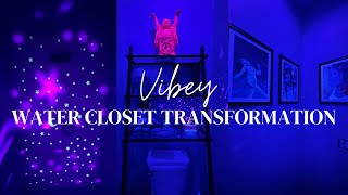 DIY Vibey Water Closet Transformation!! Glow-In-The-Dark Awesomeness!