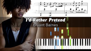 Bryant Barnes - I'd Rather Pretend - Piano Tutorial with Sheet Music