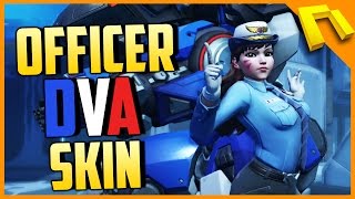 Overwatch - Officer Dva Skin (Showcase + Gameplay)