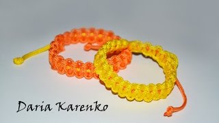 DIY Яркие летние браслеты из шнура. Мастер класс \ Bright summer bracelets cord