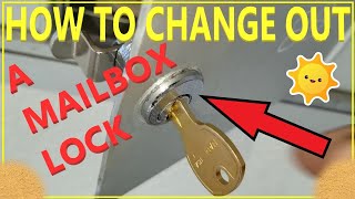 How to change out a mailbox lock