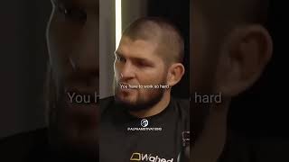 Khabib on the difference between talent and hard work