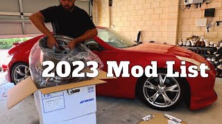 Entire 370Z Build List (so far) + Fitting On New Work Wheels | Ultimate 370Z Street Build