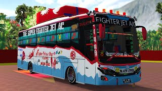 Fighter Jet Ac - Nepaljung To Kathmandu Bus Skin For Bus Simulator Indonesia 🥰 || Nepali Bus Skin 🤩