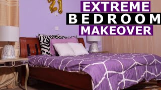 EXTREME BEDROOM MAKEOVER | TRANSFORMATION KENYAN YOUTUBER + BEDROOM TOUR 2021  **24 HOUR CHALLANGE**